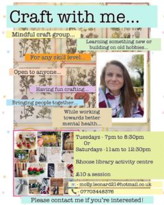 Details of "Craft with me..." Session